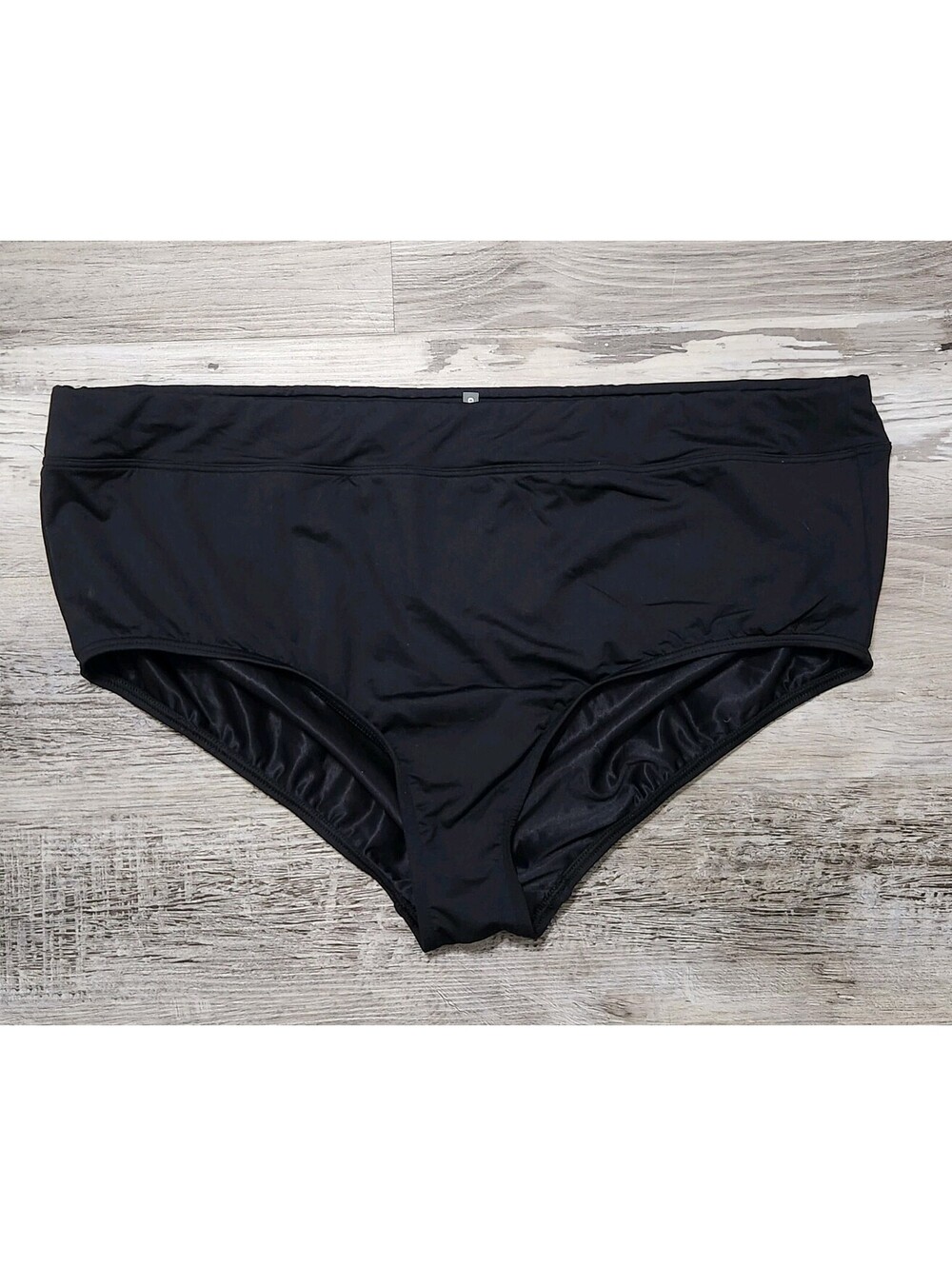 Lands End Swim Bottom 24w Black Full Coverage Swimsuit Bottom
